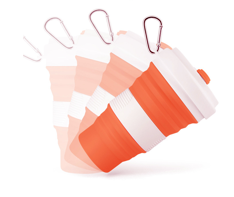 Gobelet pliant rétractable de bouteilles d'eau en silicone pliable pour  voyage portable-orange - Cdiscount Maison