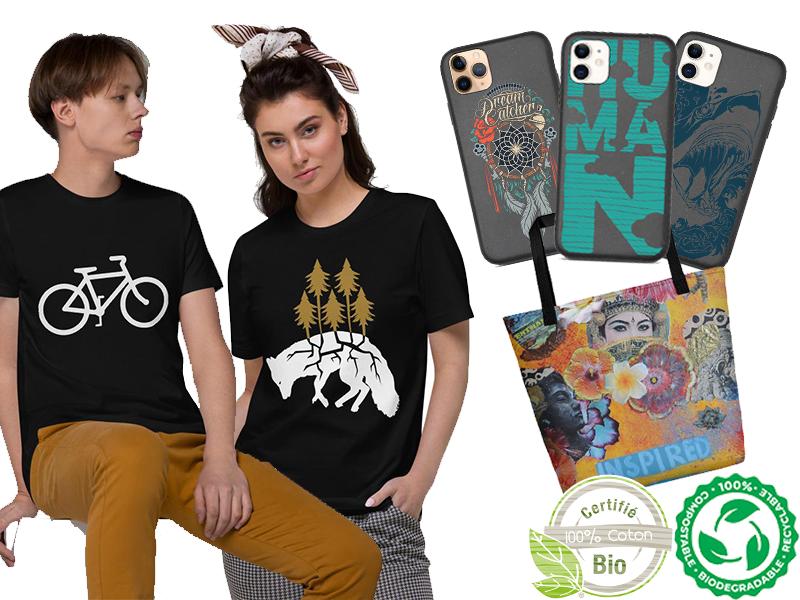 objets ecologiques t-shirt coton bio coque iphone biodégradable