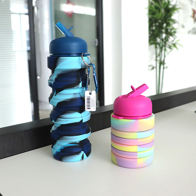 gourde rétractable en silicone écologique