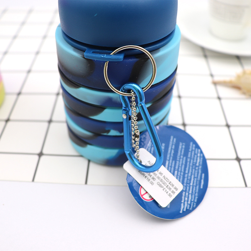 gourde rétractable en silicone écologique