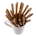 Pailles en bambou naturel - Lot de 25 pailles