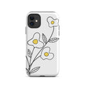 Coque iPhone - Fleurs blanches