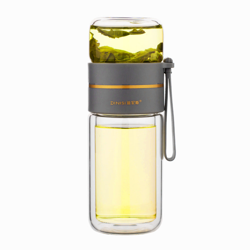 Bouteille à thé en verre double paroi avec infuseur inox 420 ml - Achetez  en ligne - Celebrating Taste