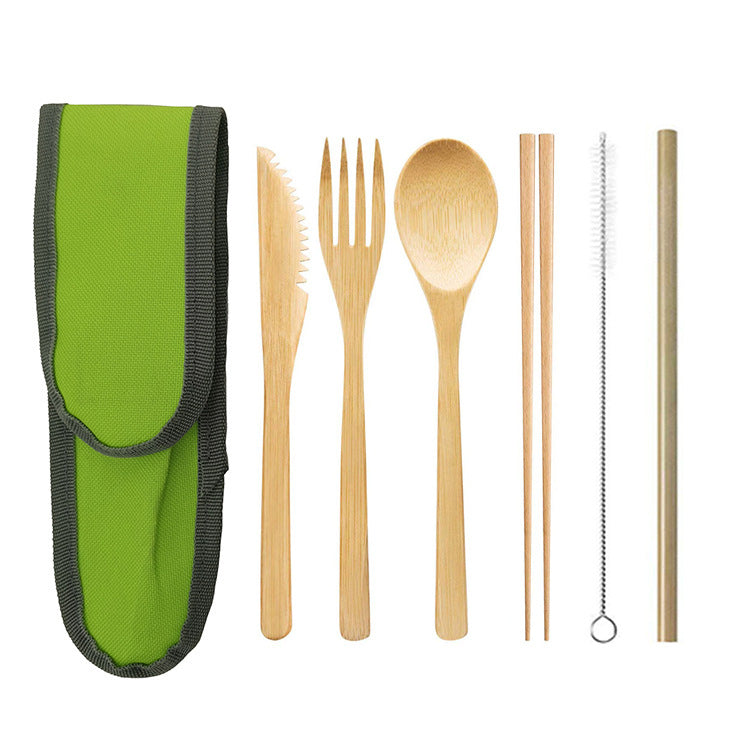 couverts en bambou pique nique camping naturel ecologique biodégradable vert recyclable paille baguettes