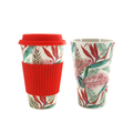 gobelet fibre de bambou reutilisable mug eco friendly cup couvercle coffee café tasse recyclable