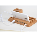 Socle chargeur en bambou pour iPhone/iPad mini/Apple Watch